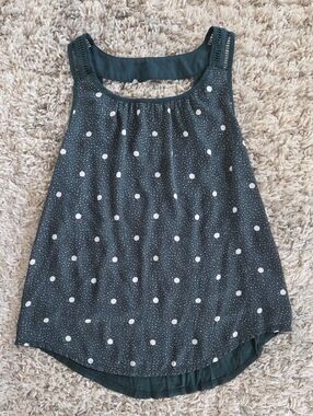 Maurices Dark Green Polka Dot Camisole